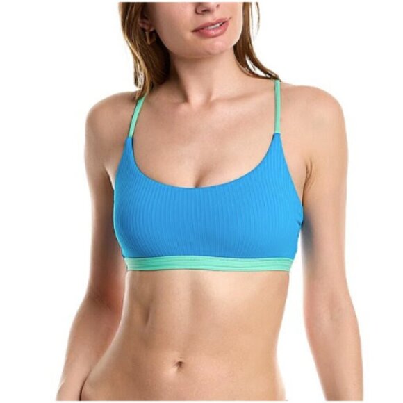 VYB Other - VYB | NWT Piper Soft Bikini Top in Bright Neon Blue/Green Size Large